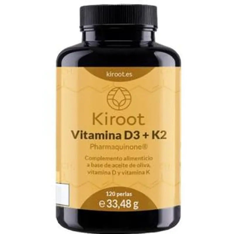 Kiroot Vitamin D3+K2 120Pearls.