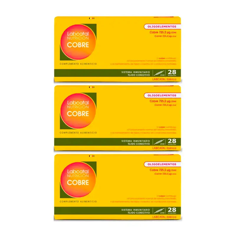 Labcatal Cuivre, 3X28 Ampoules