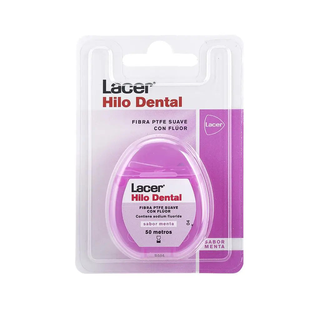 Lacer Dental Floss with Fluoride, Mint Flavour 50 M