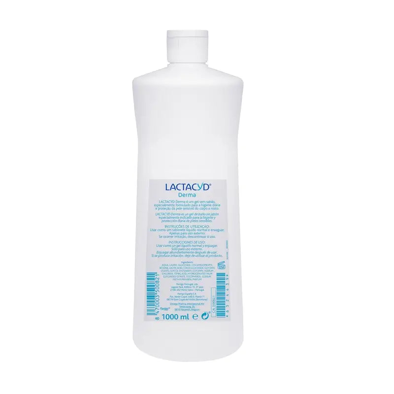 Lactacyd Derma Gel de bain hypoallergénique 1 L