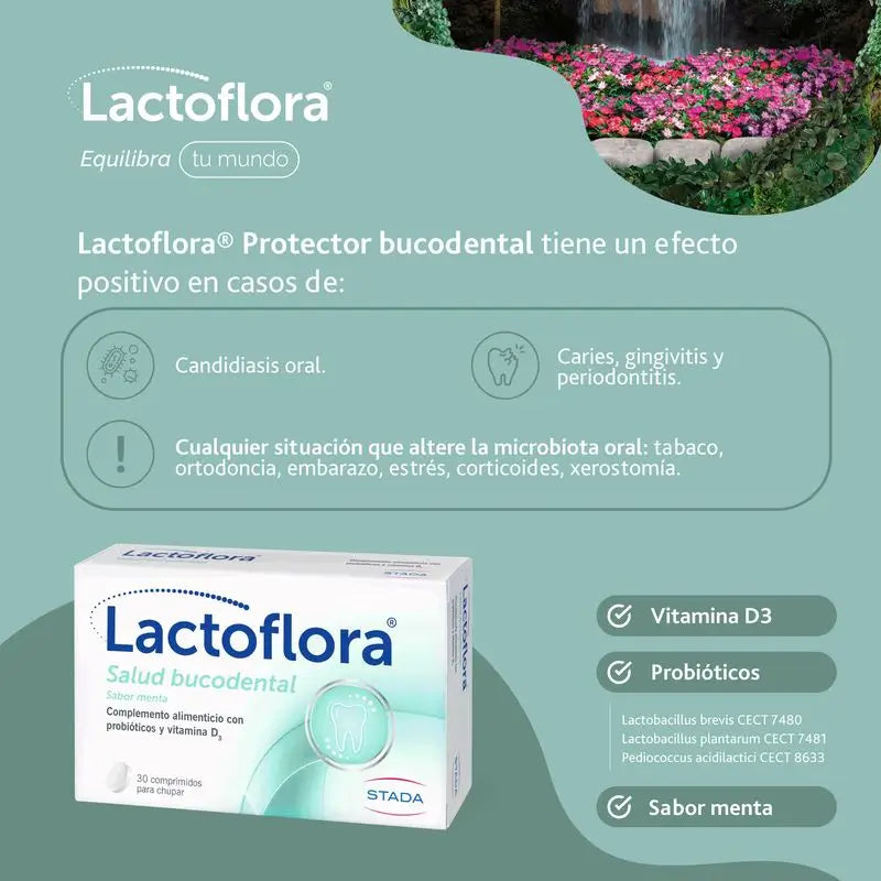 Lactoflora Bucodental Menthe 30 Comprimés