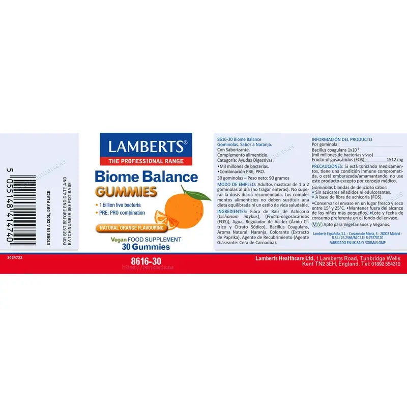 Lamberts Biome Balance , 30 gommes