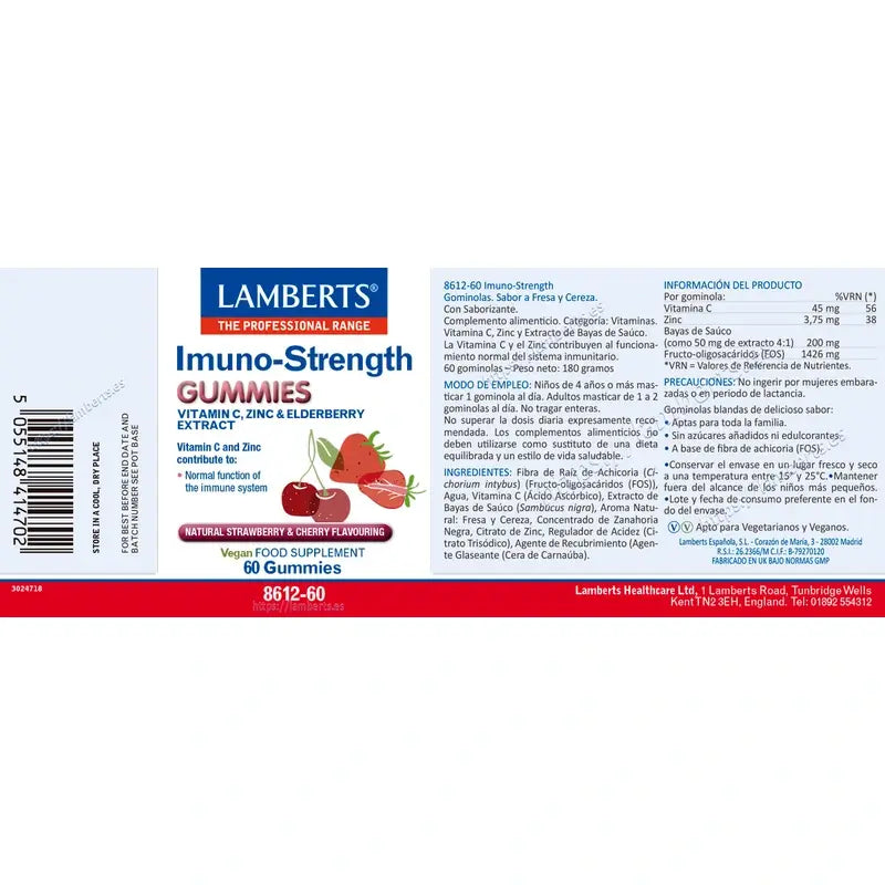 Lamberts Inmuno-Strenght , 60 gommes