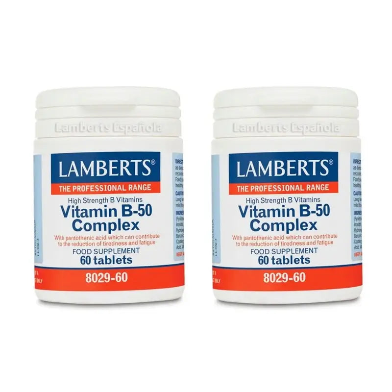 Lamberts Vitamin B-50 Complex, 2X60 Comprimés