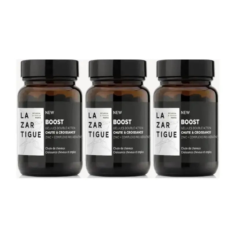 Lazartigue Gélules contre la chute des cheveux, Pack 3 x 30 gélules
