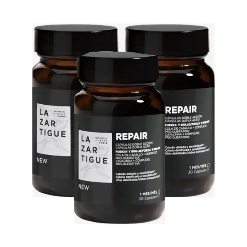 Lazartigue Gélules Réparatrices, Pack 3 x 30 ml