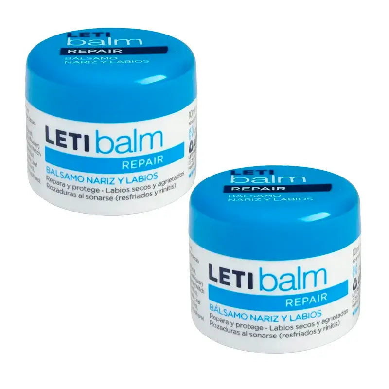 Letibalm Baume Réparateur Nez & Lèvres Pack 2 x 10 ml