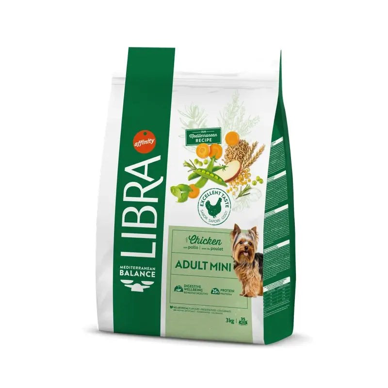 Libra Canine Adult Mini Chicken 3kg, nourriture pour chiens