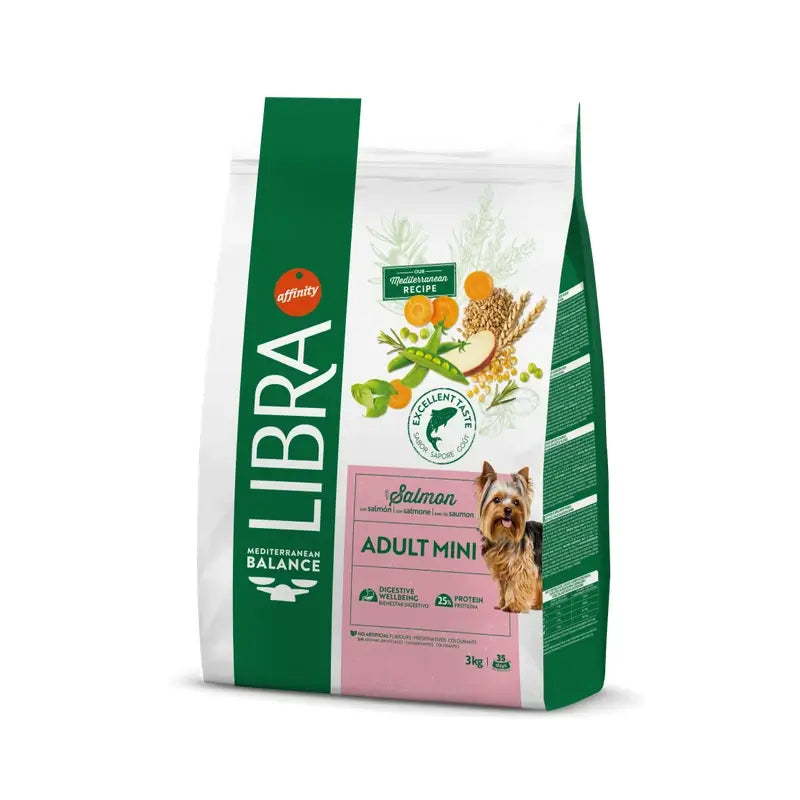 Libra Canine Adult Mini Salmon 3kg, nourriture pour chiens