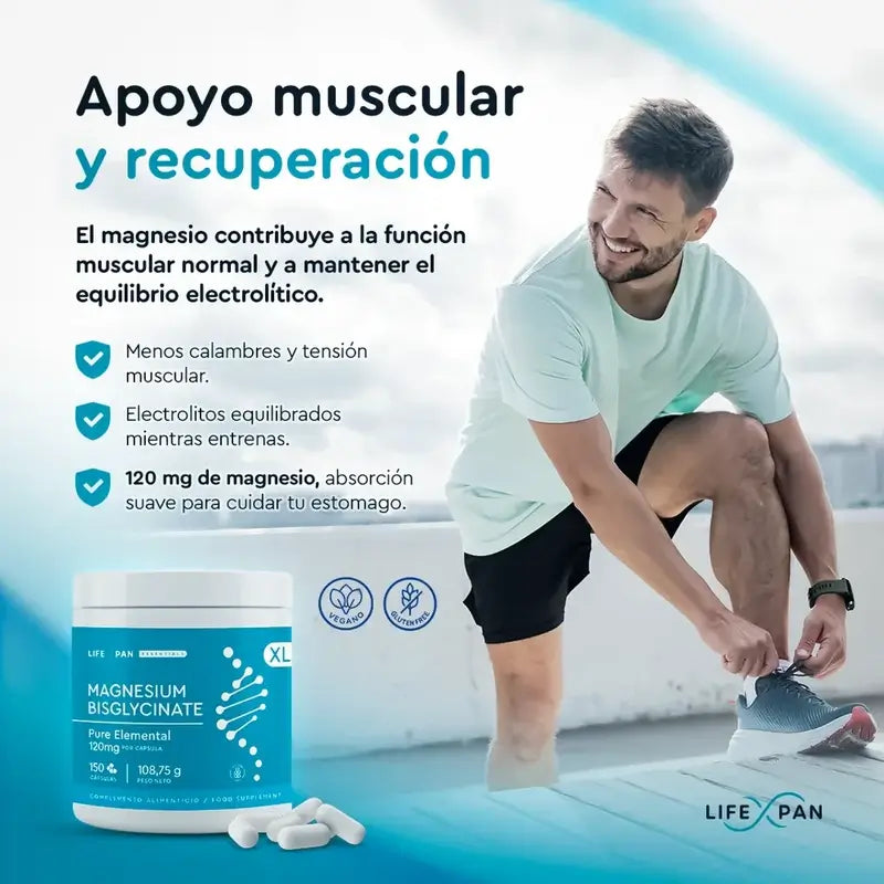 Lifexpan Magnésium Bisglycinate Xl , 150 gélules