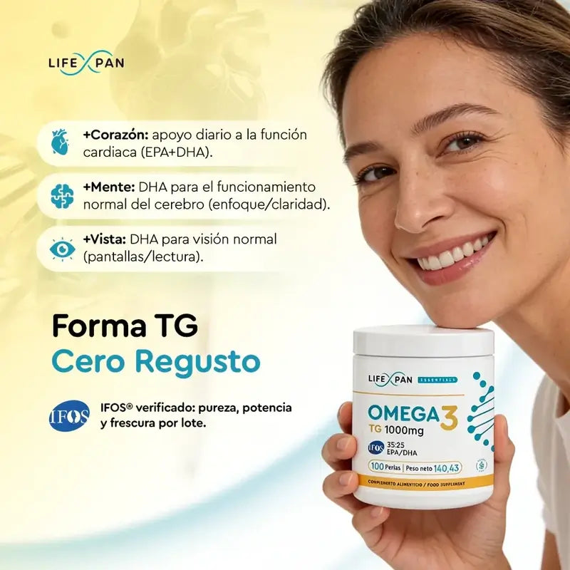 Lifexpan Omega 3 Ultra Pure Ifos 1000 Mg , 100 gélules