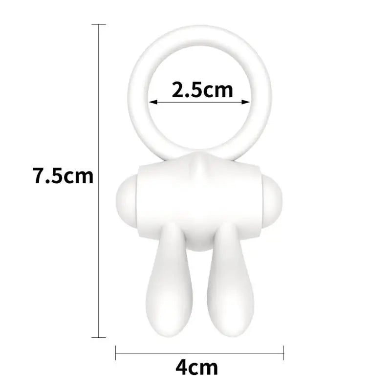 Lovetoy Anneau Vibrant Power Clit Blanc