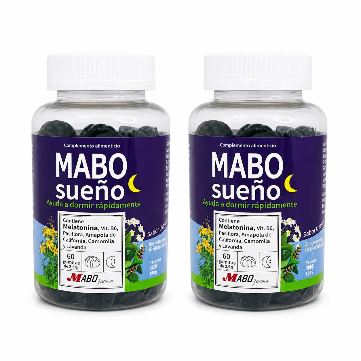 Mabonatur Mabosueño Adulte, 60 gommes