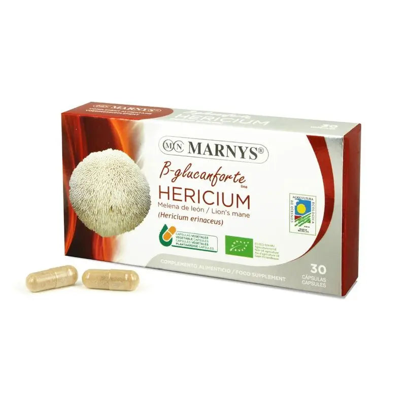 Marnys Hericium Lion's Mane Bio , 30 capsules of 400 mg