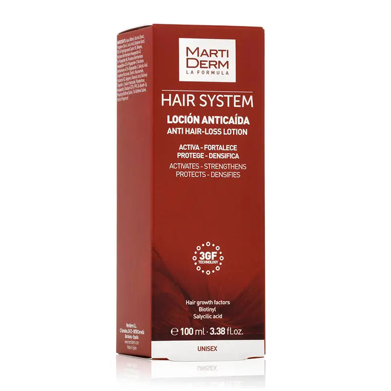 Martiderm Hair System Lotion unisexe contre la chute des cheveux 100 ml