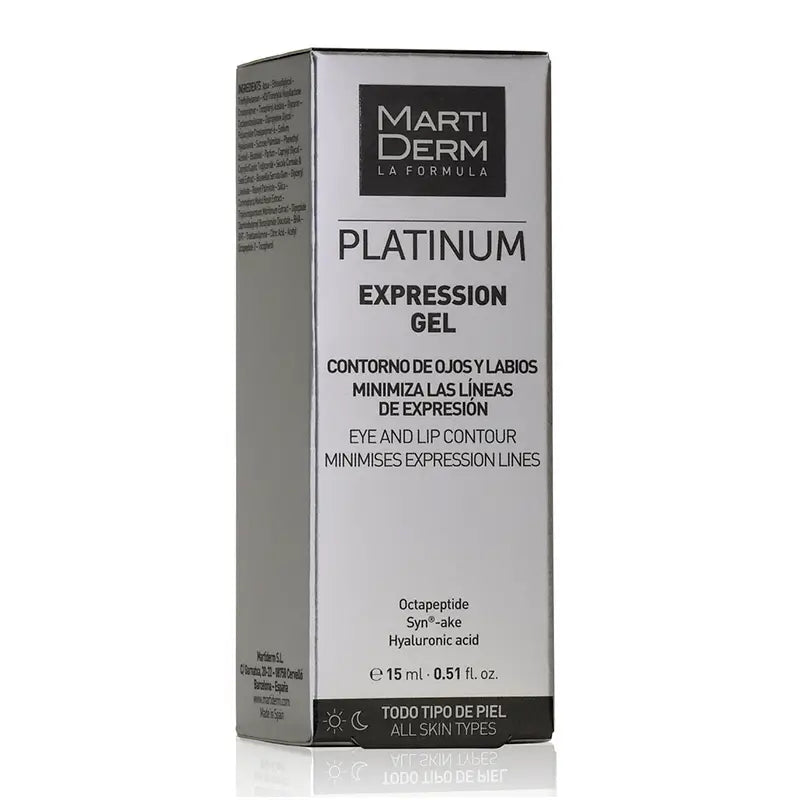 Martiderm Platimnium Expression Gel Contour des Yeux et des Lèvres 15 ml