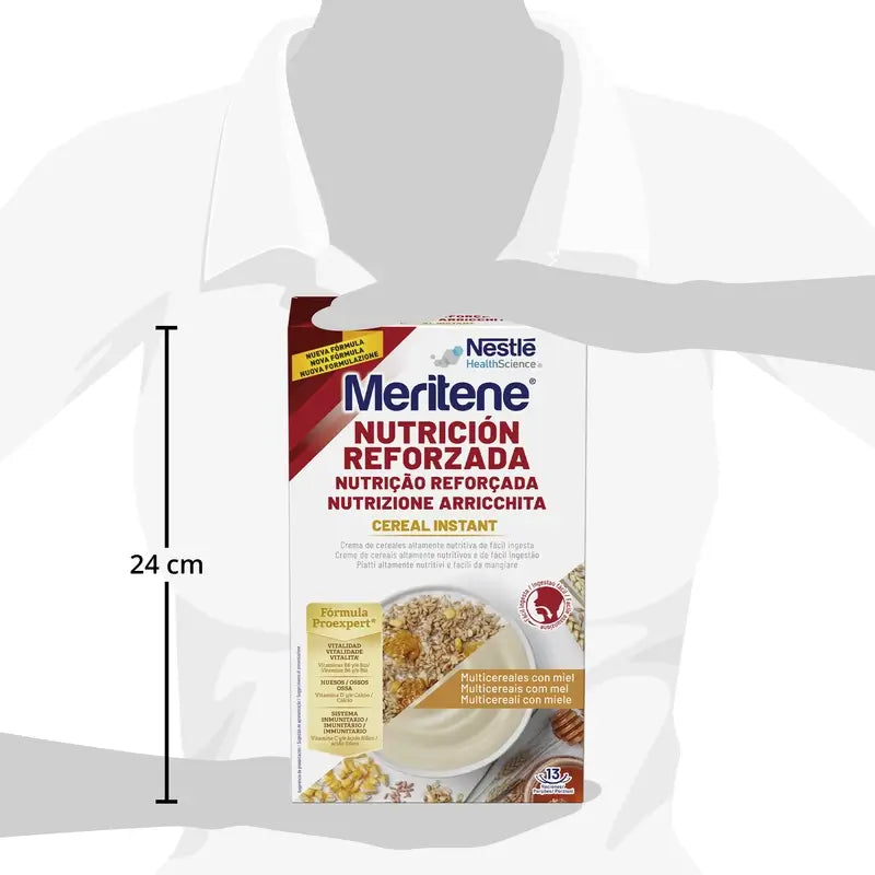 Meritene Cereal Instant Cream of 8 Cereals with Honey, 520 grammes