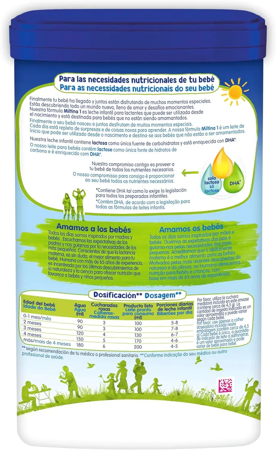 Miltina 1 Probalance Lait pour nourrissons 800 g