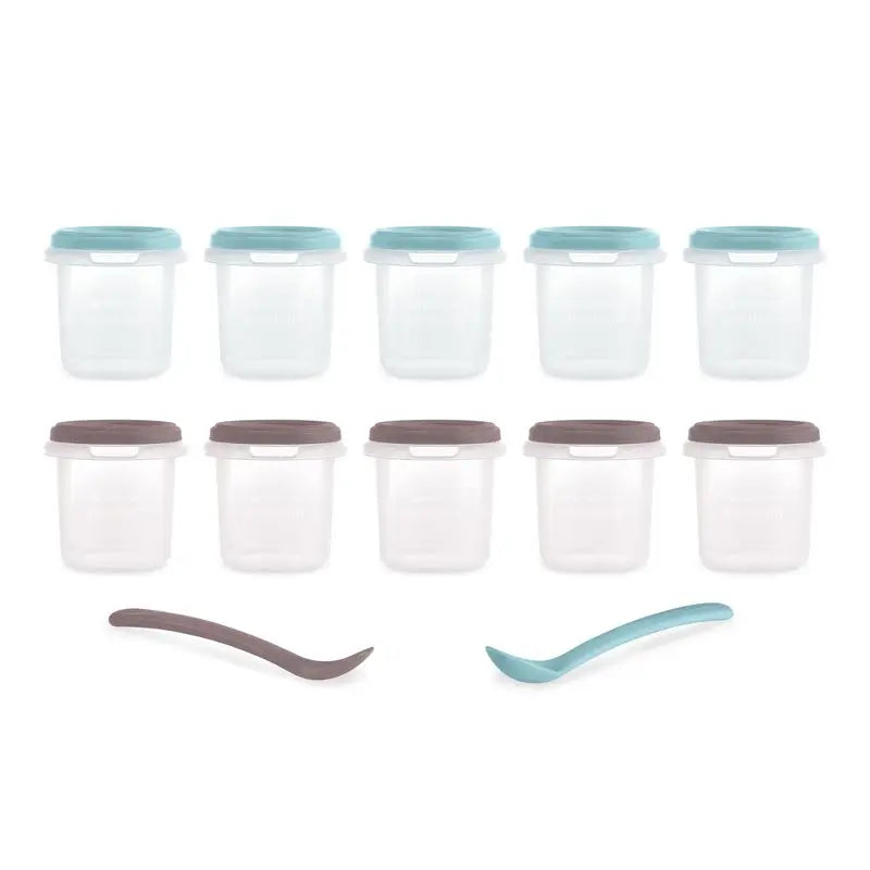 Miniland Set Of 10 Terra Airtight Containers 200Ml