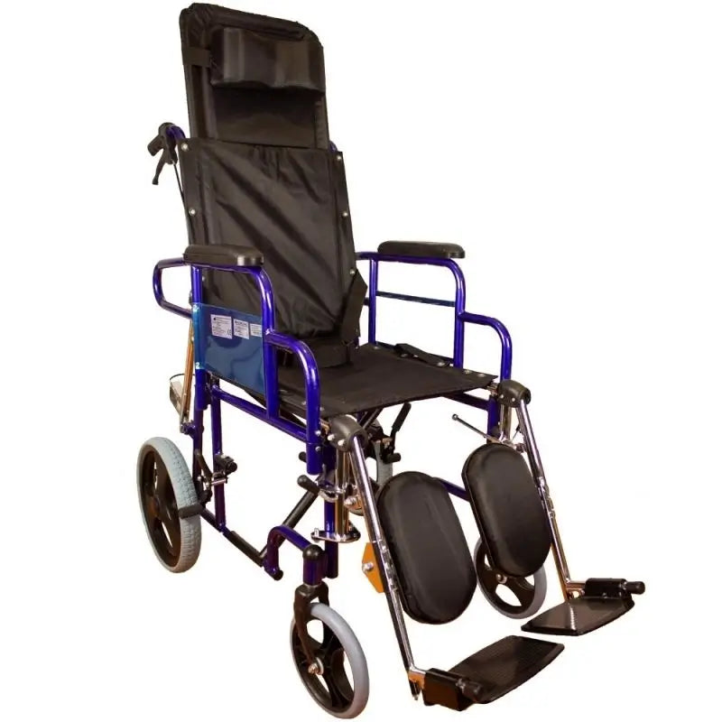 Mobiclinic Folding Wheelchair with Backrest and Brakes