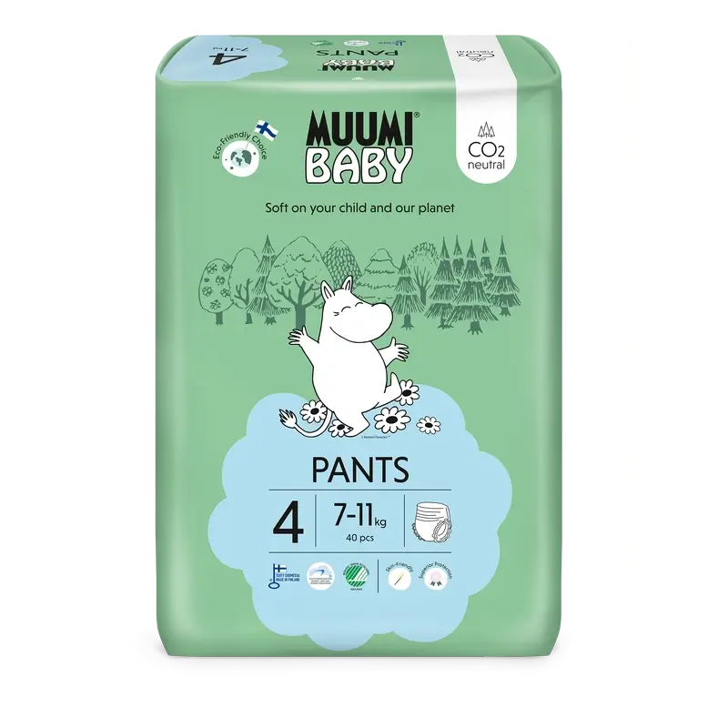 Moomin Baby Training Nappies Size 4 , 40 pcs.