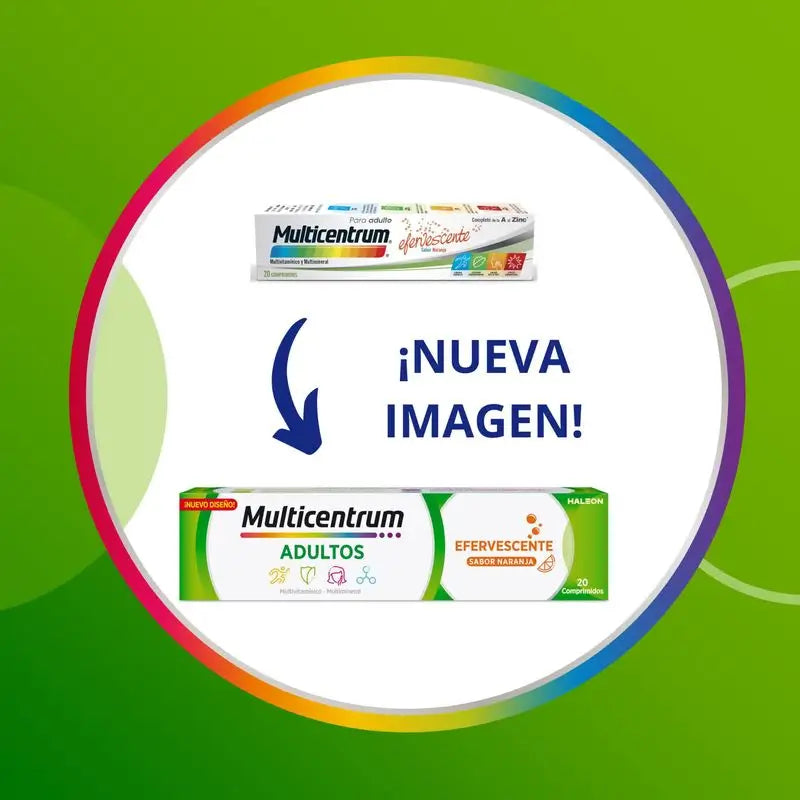 Multicentrum Supplément alimentaire multivitaminé effervescent pour adultes, 20 comprimés