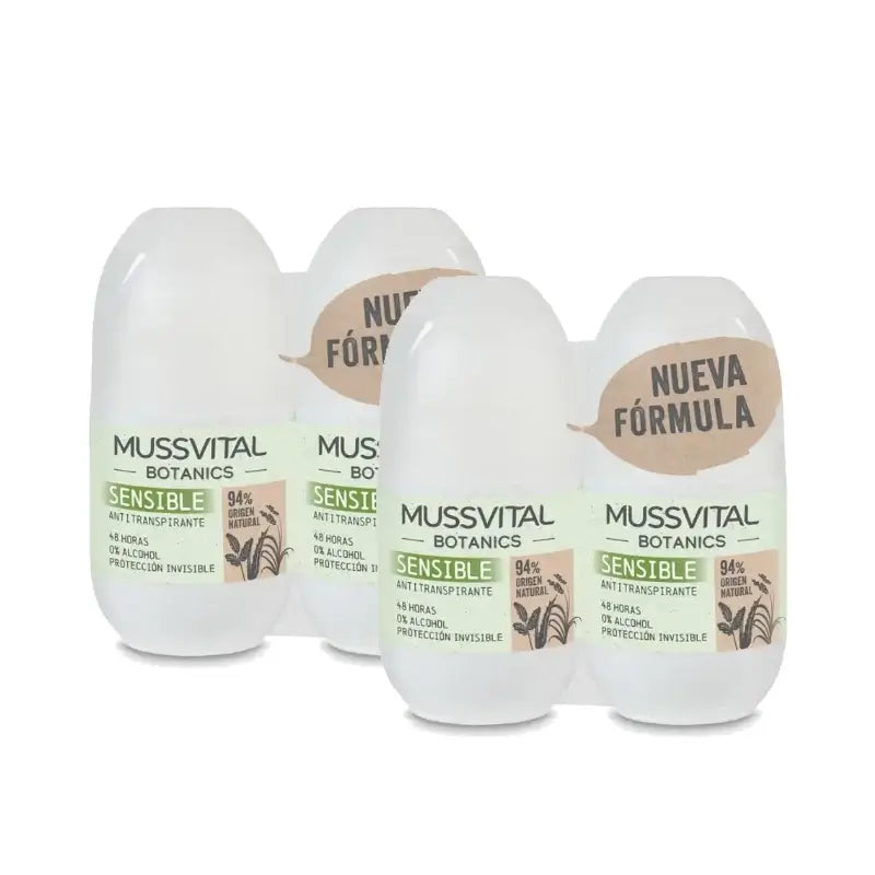 Mussvital Botanics Deo Sensible, 2 x 75 ml, lot de 2
