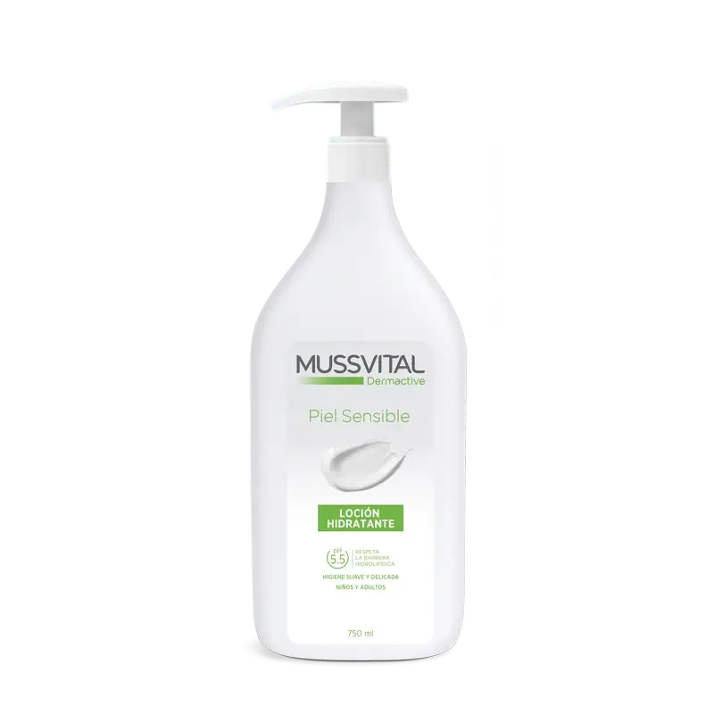 Mussvital Dermactive Lotion hydratante pour peaux sensibles, 750 ml