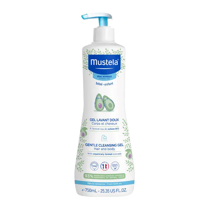 Mustela Gentle Bath Gel with Avocado Bio, 750 ml