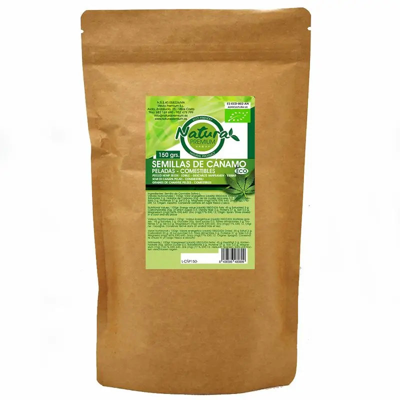 Natura Premium Organic Edible Peeled Hemp Seed, 125 g