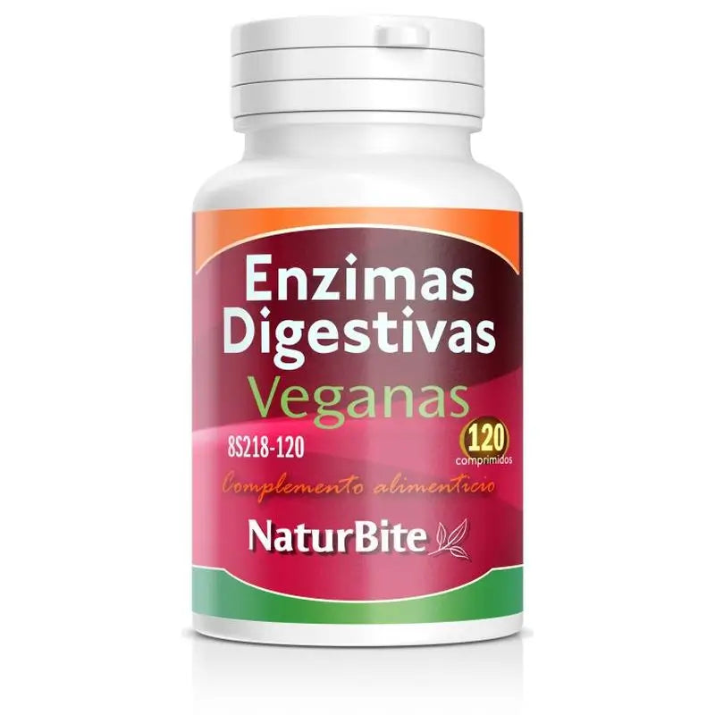 Naturbite Digestive Enzymes Vegan , 120 tablets