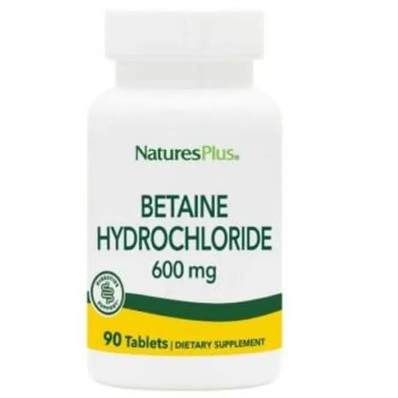 Natures Plus Betaine Hcl 600Mg. 90Comp.