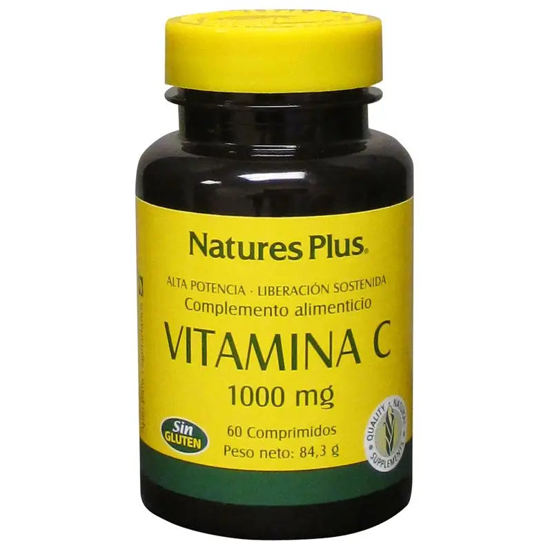 Natures Plus Vit. C 1000Mg + Rosehip (Ret. Action) 60Comp.