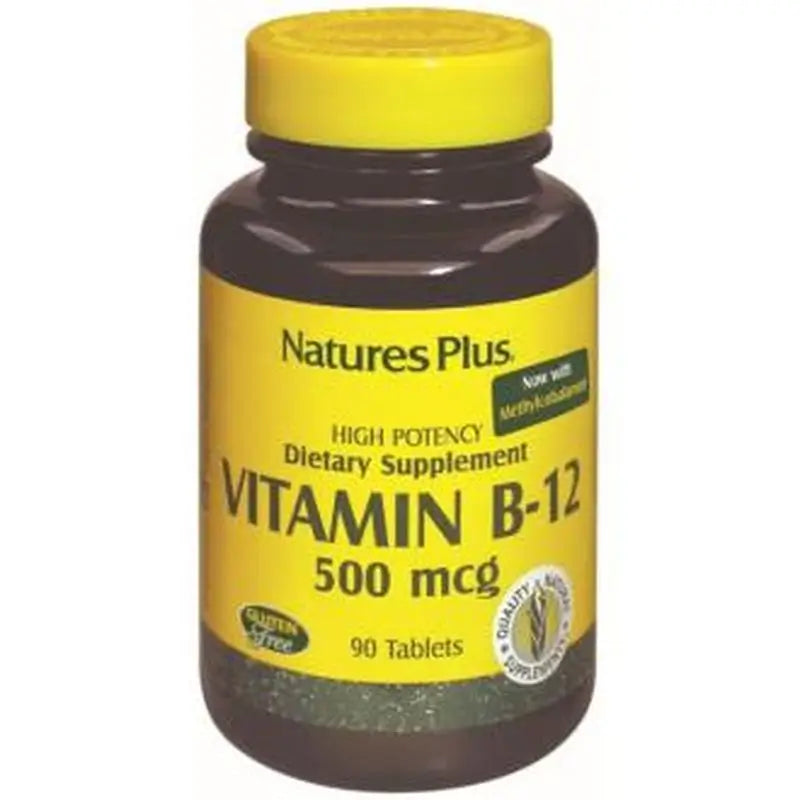 Natures Plus Vitamin B12 500Mcg. 90Comp.