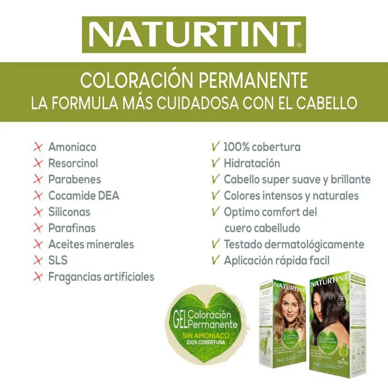 Naturtint Coloration permanente Coloration permanente sans ammoniaque Colorant 6.31 - Brun amande intense