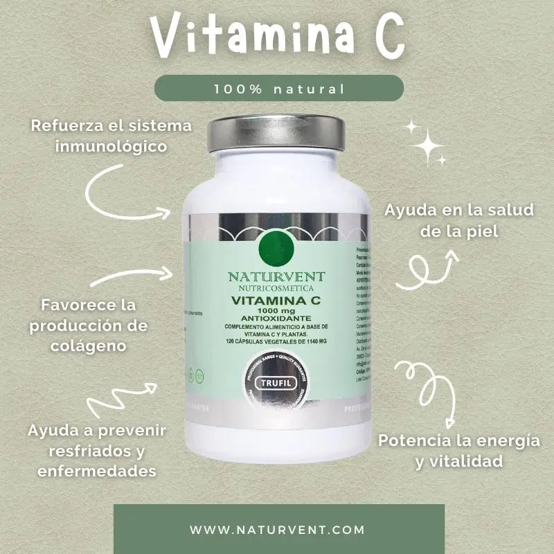 Naturvent Vitamines Vitamine C, 120 gélules