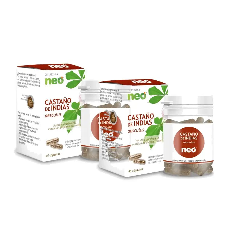 Neo Castaño De Indias, 45 gélules, lot de 2