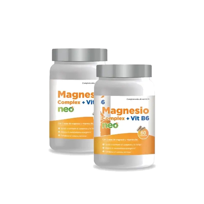 Neo Magnesio Complex + Vitamine B6, 60 gélules, lot de 2