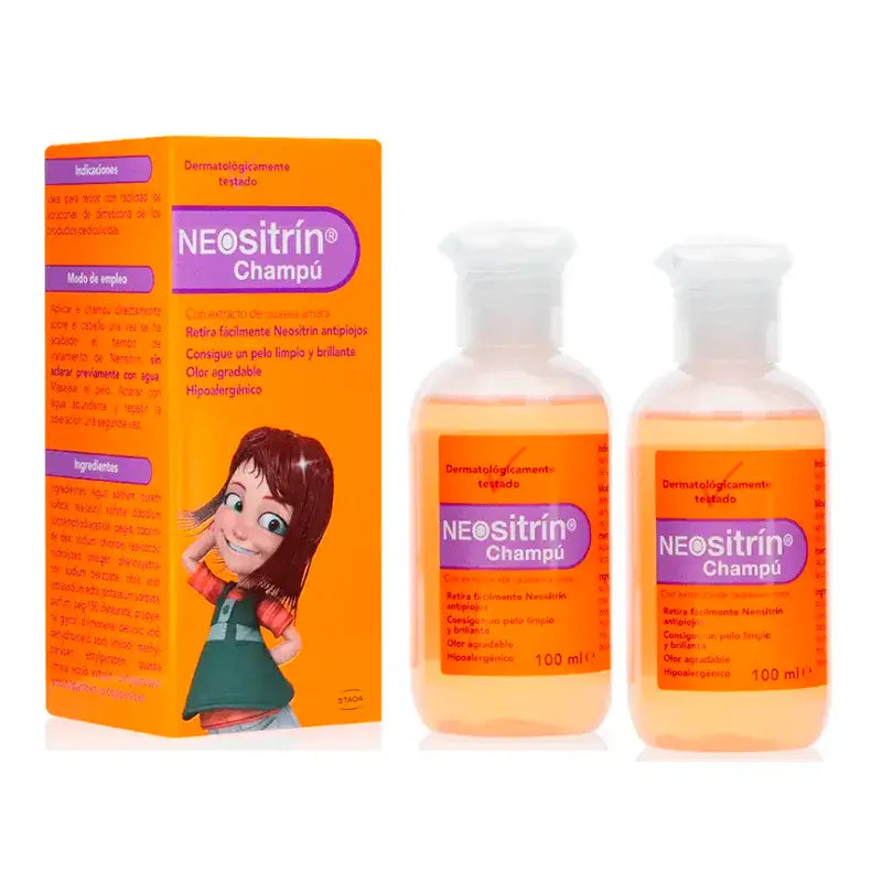 NEOsitrin® Shampooing anti-poux, paquet de 2 x 100 ml