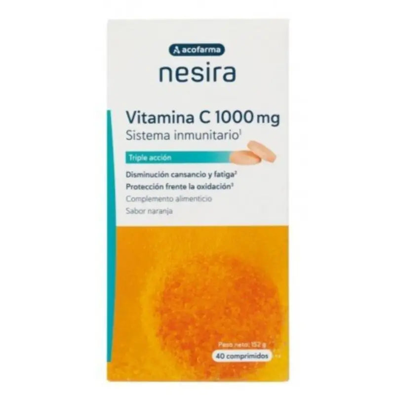 Nesira Vitamin C 1000 Mg, 40 capsules
