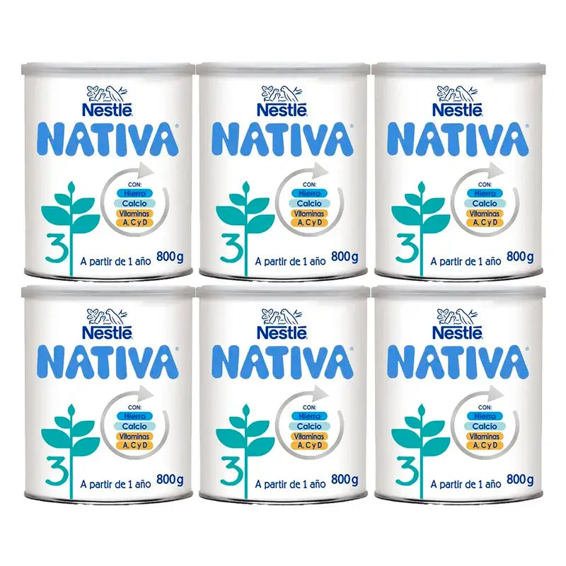 Nestlé Nativa 3, Pack 6 x 800 grams