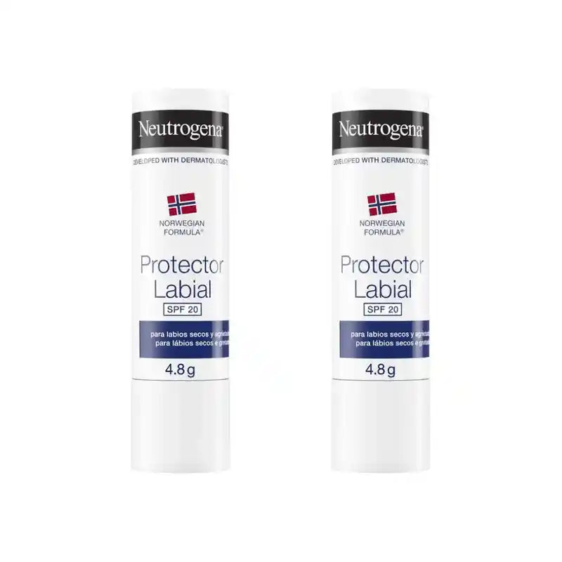 Neutrogena Lip Balm Spf 20, 4.8 G, Pack Of 2
