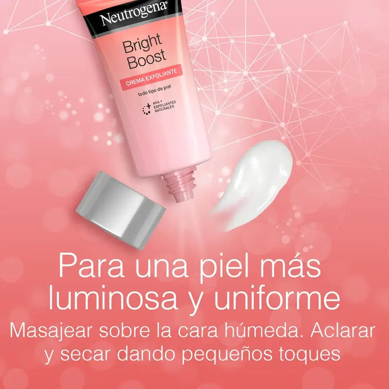 Neutrogena Brigh Boost Crème Exfoliante, 75 ml