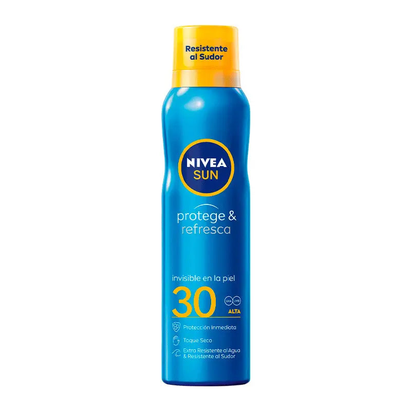 NIVEA Sun SPF30 Protect & Refresh Invisible Sun Mist Spray, 200 ml
