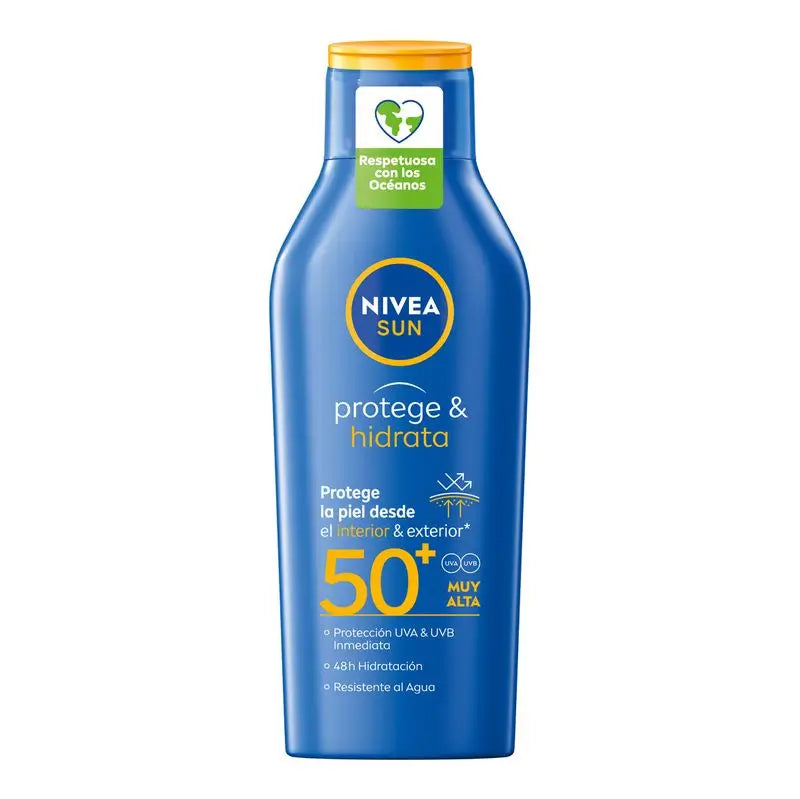 NIVEA Sun SPF50+ Protect & Moisturise Moisturising Sun Milk, 400 ml