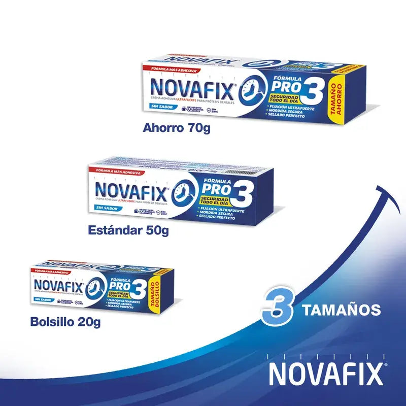 Novafix Formula Pro3 Sans Arôme, 20 Grammes
