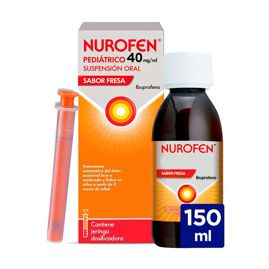 Nurofen Paediatric 40 mg/ ml Strawberry Flavour Suspension 150 ml