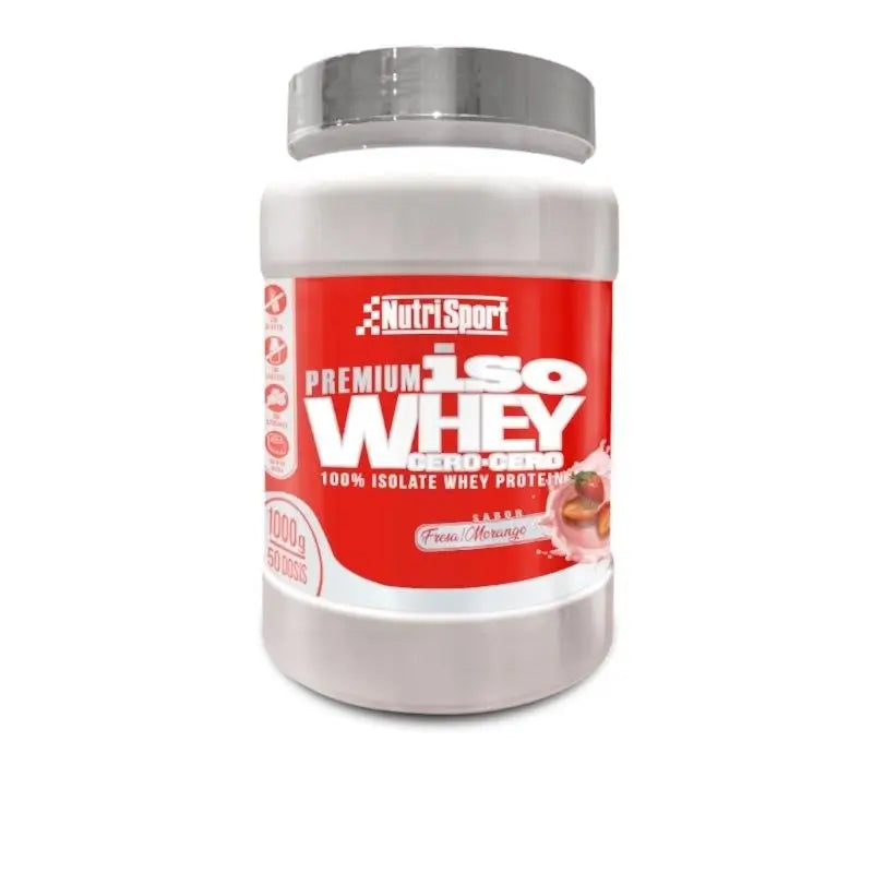 Nutrisport Iso Whey Zero Zero Strawberry, 1 Kg