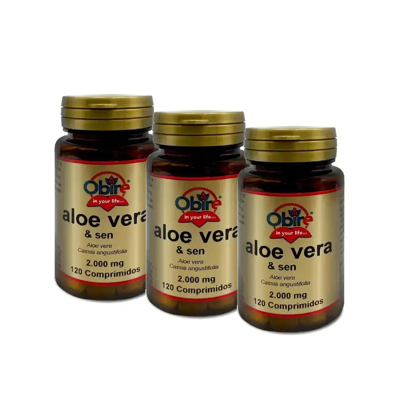 Obire Aloe Vera, lot de 3 x 120 comprimés
