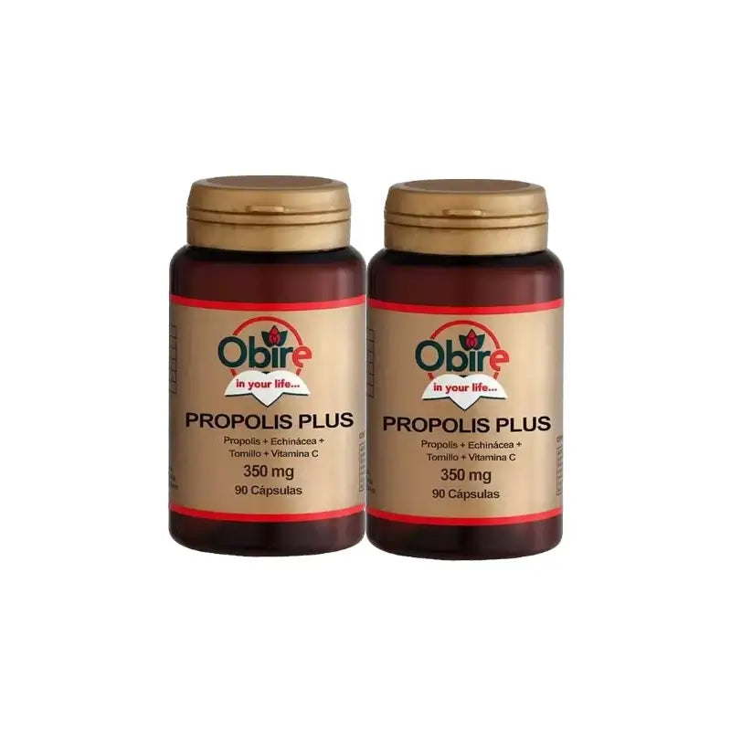 Obire Propolis Plus (Propol+Echinol+Thym), lot de 2 x 90 gélules